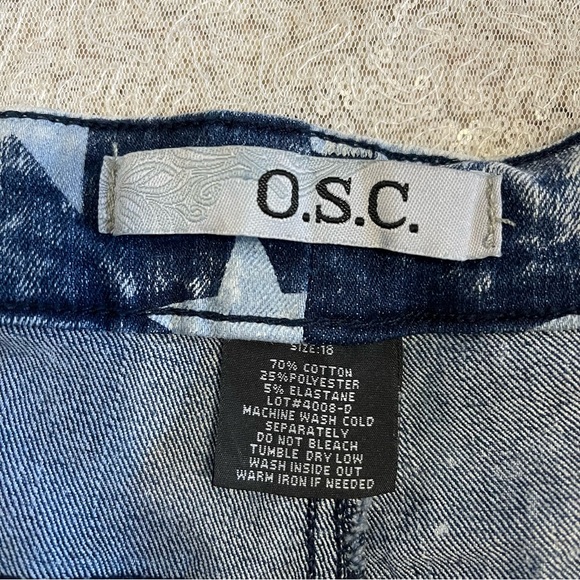 Denim Star Print Capris 18 - Picture 7 of 7